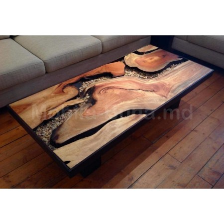 Деревянный стол с эпоксидной смолой А-17